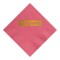 Bright Pink Foil Stamped 3 Ply Colored Dinner Napkin