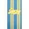 Candy Stripe Blue 3-Ply Pattern Guest Towel
