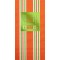 Candy Stripe Orange Foil Stamped 3-Ply Pattern Guest Towel