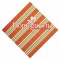 Candy Stripe Orange 3-Ply Pattern Luncheon Napkin