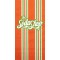 Candy Stripe Orange 3-Ply Pattern Guest Towel
