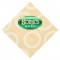Circles Cream Foil Stamped 3-Ply Pattern Beverage Napkin