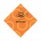 Circles Orange 3-Ply Pattern Beverage Napkin