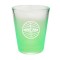 Clear / Neon Green 1.5oz COLORED Glass Shot Glasses