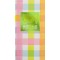 Colorful Gingham Foil Stamped 3-Ply Pattern Guest Towel