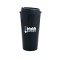 Black Double Wall PP Tumbler with Black Lid