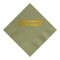 Green Tea Foil Stamped 3 Ply Colored Dinner Napkin