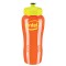 Neon Orange Yellow 26 oz. Wave Poly-Clean(TM) Bottle