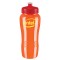 Neon Orange / Red 26 oz. Wave Poly-Clean(TM) Bottle