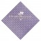New Vichy Lavender Foil Stamped 3-Ply Pattern Beverage Napkin