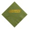 Olive Green Foil Stamped 3 Ply Colored Dinner Napkin