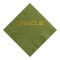 Olive Green Foil Stamped 3 Ply Colored Luncheon Napkin