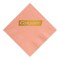 Pale Pink Foil Stamped 3 Ply Colored Dinner Napkin
