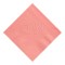 Pretty Pink Embossed 3 Ply Colored Beverage Napkin