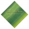 Rainbow Green Foil Stamped 3-Ply Pattern Luncheon Napkin