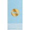Stripe Border Blue Foil Stamped 3-Ply Pattern Guest Towel