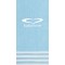 Stripe Border Blue 3-Ply Pattern Guest Towel