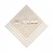 Stripe Border Natural Foil Stamped 3-Ply Pattern Luncheon Napkin