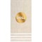 Stripe Border Natural Foil Stamped 3-Ply Pattern Guest Towel