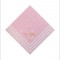 Stripe Border Pink Foil Stamped 3-Ply Pattern Luncheon Napkin