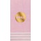 Stripe Border Pink Foil Stamped 3-Ply Pattern Guest Towel