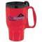 Sunset Red 16 oz. Budget Traveler(TM) Mug with Slider Lid