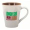 Warm Gray / Brown 14 oz. Designer Two-Tone Coffee Mug