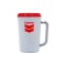 Granite / Red 22 oz Thermal Coffee Mug