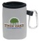 Gray Collapsible Koozie(R) Can Kooler with Carabiner