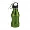 Green / Black 17 oz Contour Stainless Steel Sports Bottle