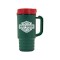 Green / Red 14 oz Thermal Travel Coffee Mug