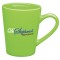 Green 13 oz. Sausalito Ceramic Coffee Mug
