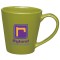 Green 14 oz. Ceramic Contemporary Coffee Mug