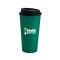 Green Double Wall PP Tumbler with Black Lid