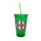 Lime 16oz Acrylic Double Wall Chiller Cup & Straw - Full Color