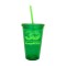 Lime 16oz Acrylic Double Wall Chiller Cup & Straw