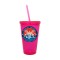 Magenta 16oz Acrylic Double Wall Chiller Cup & Straw - Full Color