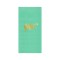 Mint_Green Foil Stamped Linun Guest Towel-Mint Green