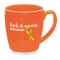 Orange 22 oz. Large Color Bistro w/ Accent Coffee Mug