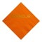 Orange Foil Stamped 3 Ply Colored Luncheon Napkin