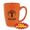 Orange 14 1/2 oz Red or Orange Vitrified Restaurant Ceramic Coffee Mug