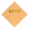 Peach Foil Stamped 3 Ply Colored Dinner Napkin