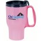 Pink 16 oz. Budget Traveler(TM) Mug with Slider Lid