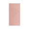 Pink Embossed Linun Guest Towel