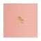 Pink Foil Stamped Linun Luncheon Napkin