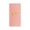 Pink Foil Stamped Linun Guest Towel