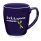 Purple 16 oz. Large Color Bistro w/ Accent Coffee Mug