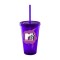 Purple 16oz Acrylic Double Wall Chiller Cup & Straw - Full Color