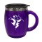 Purple 16 oz Acrylic Barrel Travel Mug