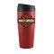 Red / Black 16oz Double Wall Push Top Stainless Tumbler - FCP